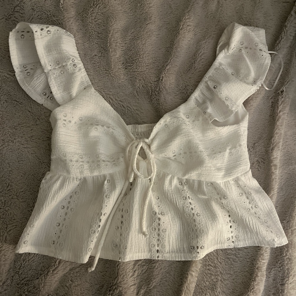 White babydoll Women's Top